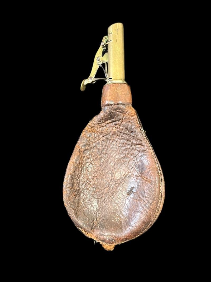 ANTIQUE POWDER FLASK — image 2