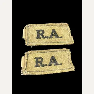 WW2 ROYAL ARTILLERY SLIP ON TITLE PATCHES