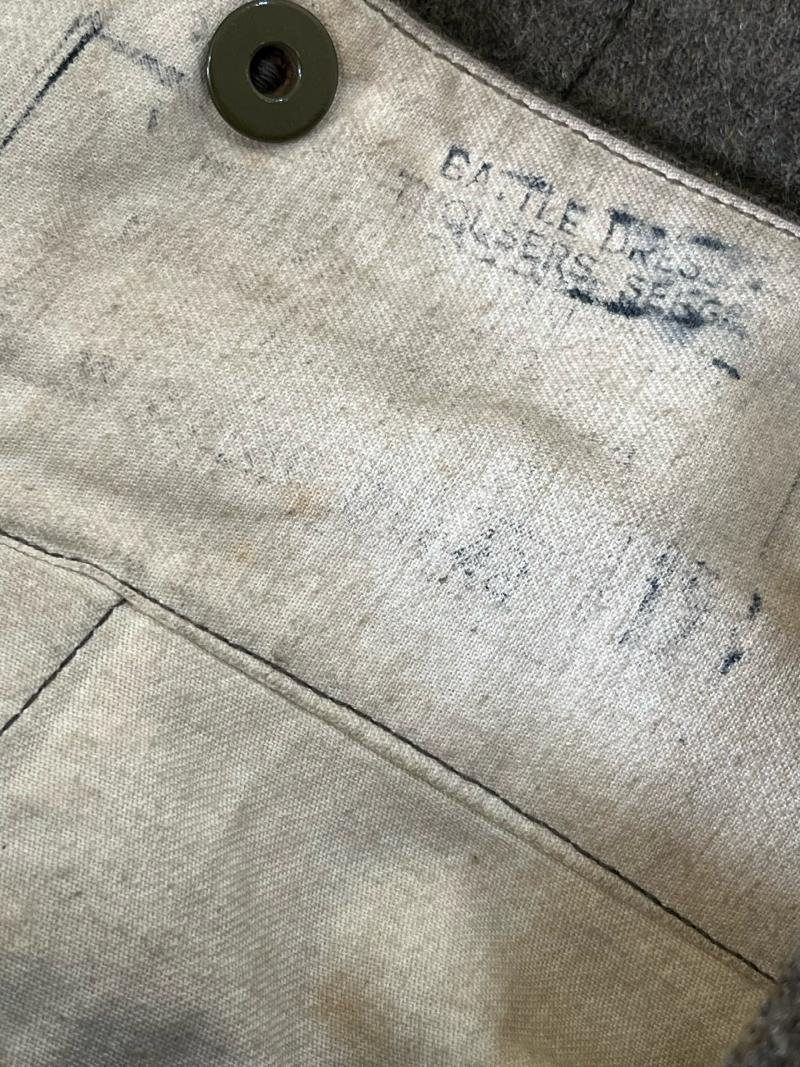 WW2 BRITISH ROYAL ARTILLERY BATTLEDRESS SET WITH PAPERWORK AND PROVINANCE — image 10