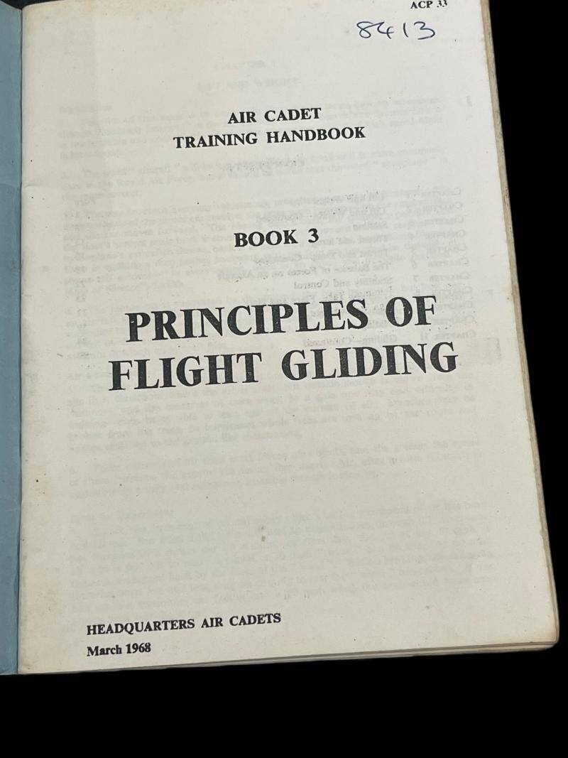 AIR CADET TRAINING HANDBOOK 'PRINCIPLES OF FLIGHT GLIDING' — image 2