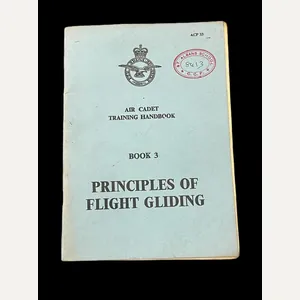 AIR CADET TRAINING HANDBOOK 'PRINCIPLES OF FLIGHT GLIDING'