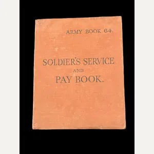 UNUSED ARMY BOOK 64.