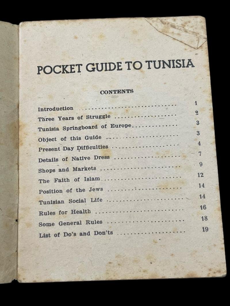 WW2 POCKET GUIDE TO TUNISA — image 2