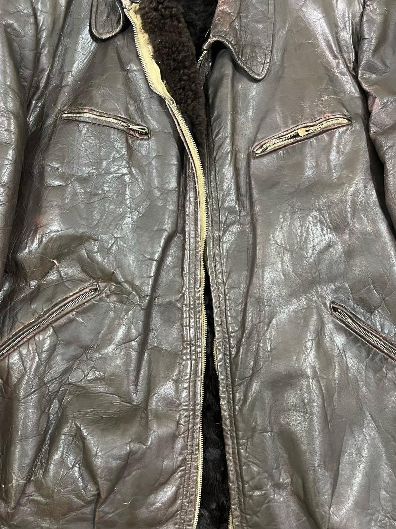 EARLY POST WAR GERMAN LEATHER JACKET (CONSIGNMENT) — image 2