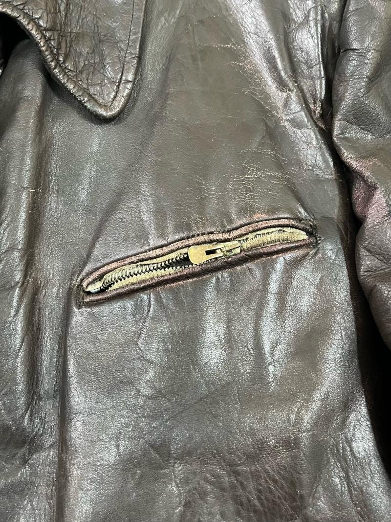 EARLY POST WAR GERMAN LEATHER JACKET (CONSIGNMENT) — image 3