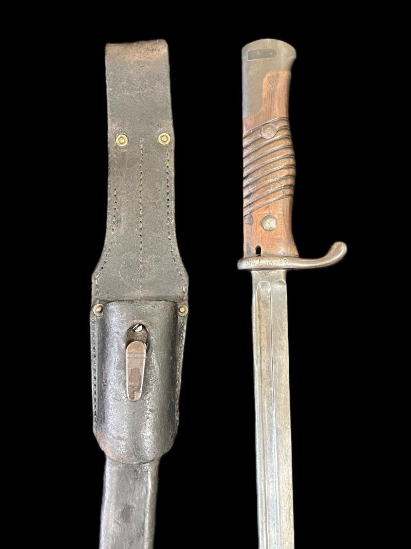 WW1 GERMAN S98 BAYONET AND SCABBARD — image 6