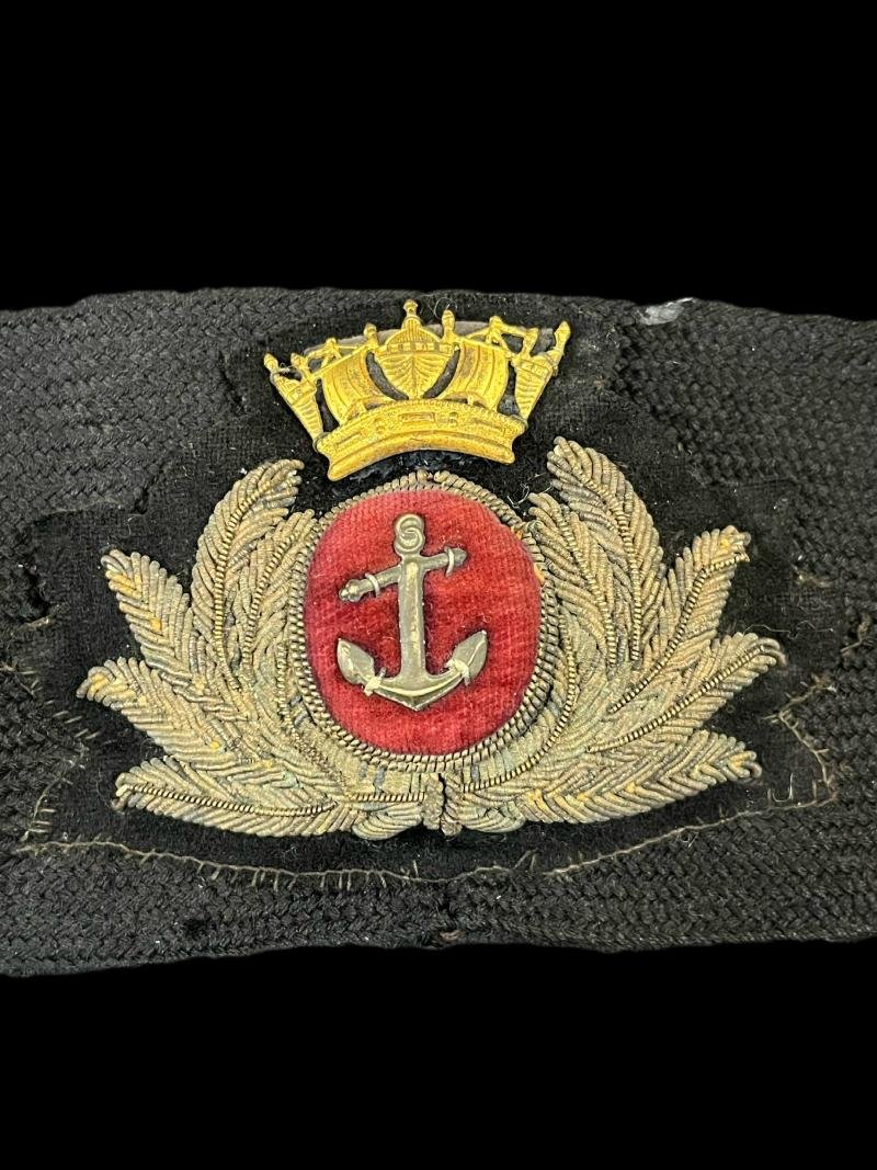 WW2 MERCHANT NAVY OFFICER'S CAP BADGE — image 2