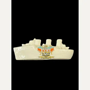 ARCADIAN CHINA MODEL OF A TORPEDO BOAT DESTROYER