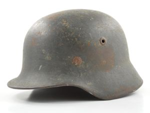 WWII German M40 Reissued Ex-Single Decal Heer Helmet & Liner Set (SE64)