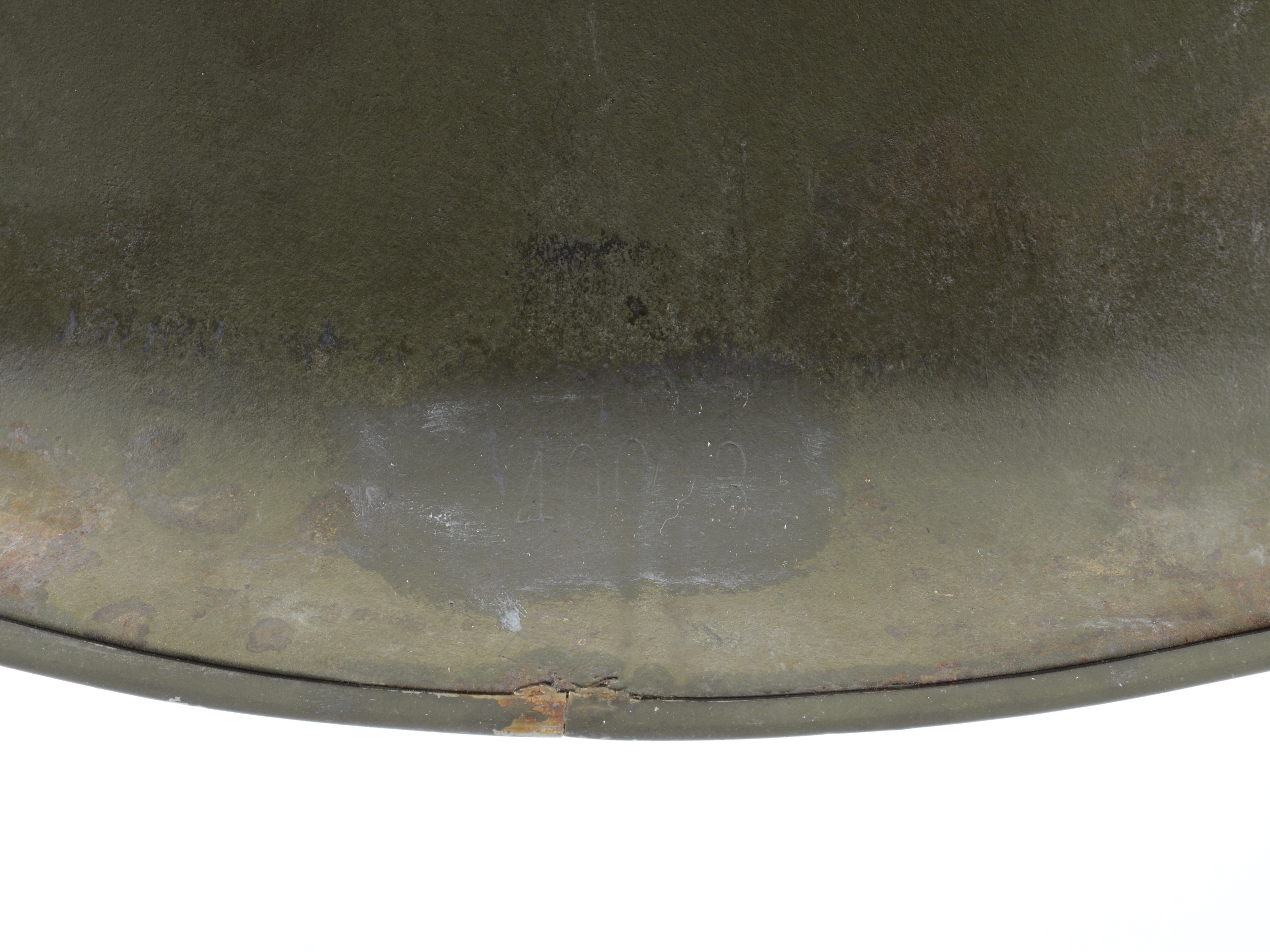 Early-WWII Major's Fixed Loop McCord M1 Helmet Shell (Mid-1941) — image 5