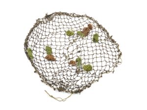 WWII 1/2' British Camouflage Helmet Net With Burlap Scrim