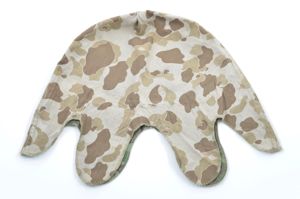 Late-WWII USMC Camouflage Helmet Cover