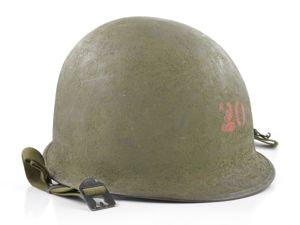 Late-WWII Swivel Loop Schlueter M1 Helmet Shell (1944)