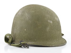 Late-WWII Swivel Loop Schlueter M1 Helmet Shell (1945)