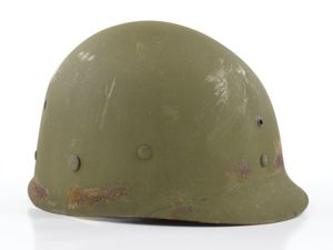 Late-WWII Inland/Firestone Infantry M1 Helmet Liner (W/ Accessories)