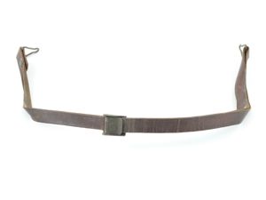 WWII Leather Liner Strap With Green Steel Buckle (Blemished)