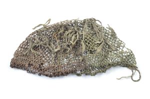 Mid-WWII Canadian Two-Tone Camouflage Helmet Net With Original Scrim