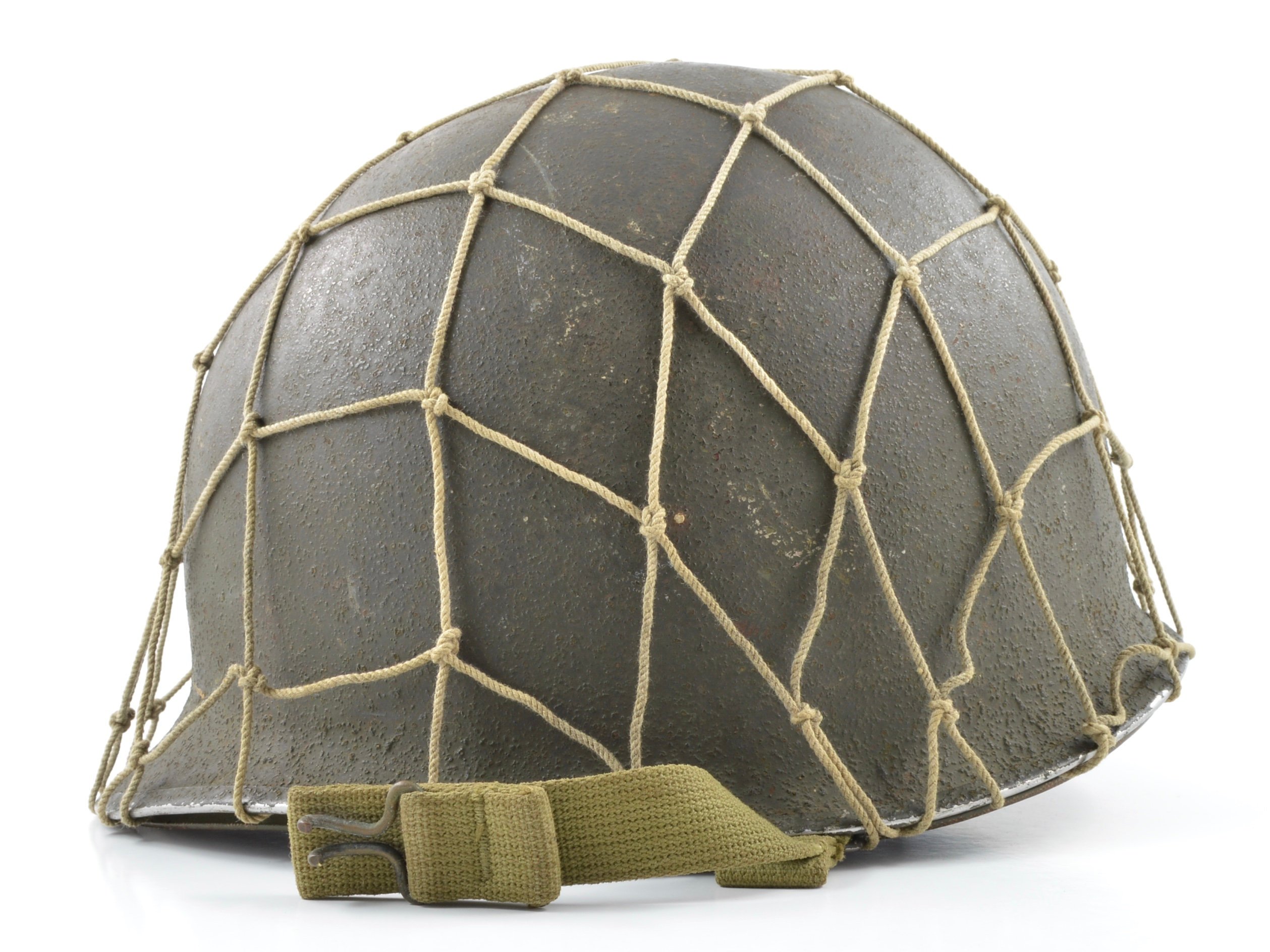 Mid-WWII Fixed Loop Paratrooper M1 Helmet & Westinghouse Jump Liner (1943 Set) — image 13