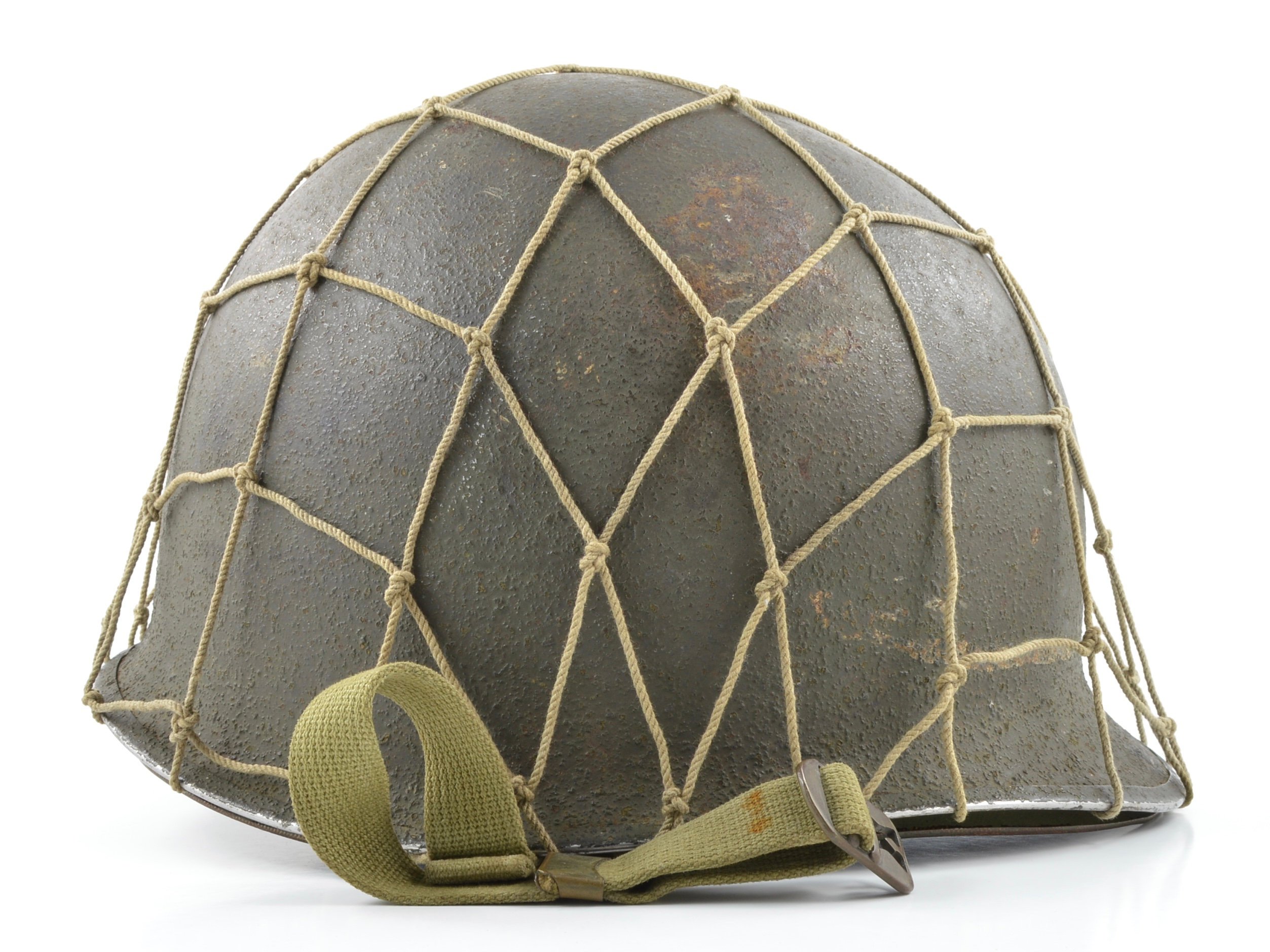 Mid-WWII Fixed Loop Paratrooper M1 Helmet & Westinghouse Jump Liner (1943 Set) — image 15