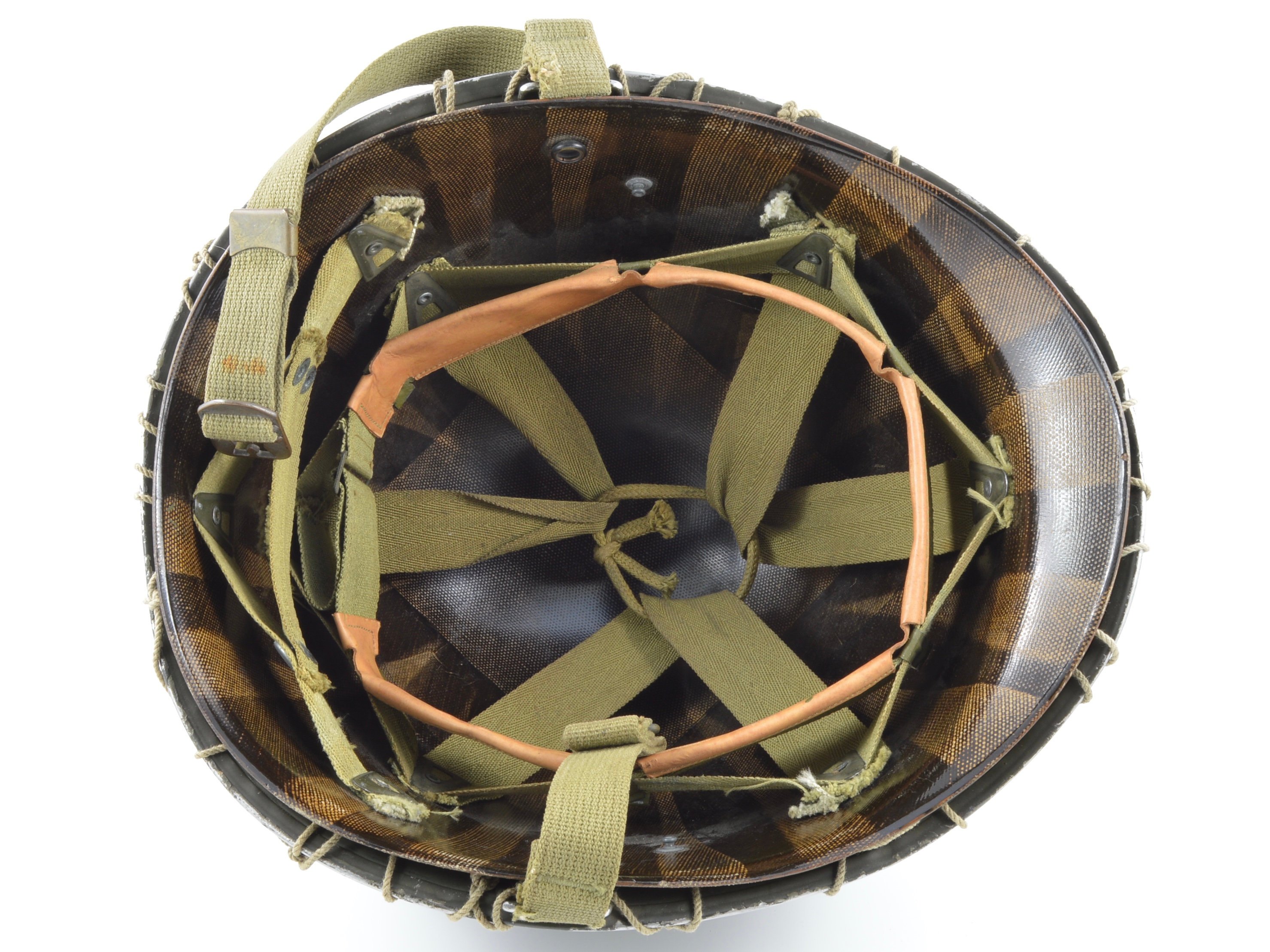 Mid-WWII Fixed Loop Paratrooper M1 Helmet & Westinghouse Jump Liner (1943 Set) — image 3
