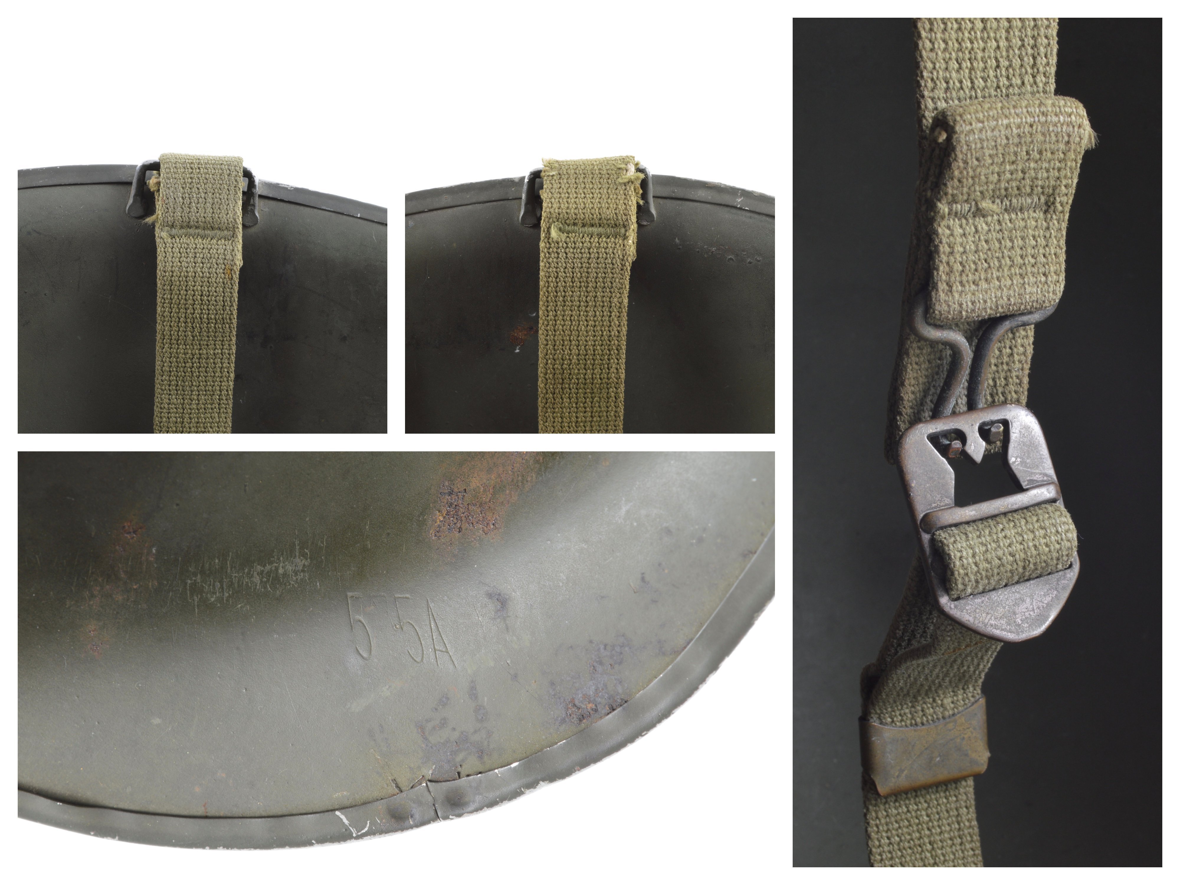 Mid-WWII Fixed Loop Paratrooper M1 Helmet & Westinghouse Jump Liner (1943 Set) — image 9