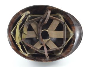 Early-WWII MSA M1 Helmet Liner, Complete Rayon Suspension (Rare)
