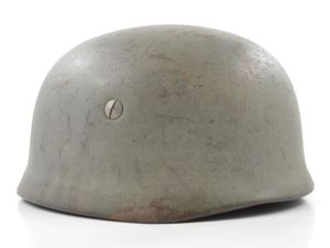 Early-WWII German M38 Fallschirmjäger Helmet Shell (ET68)