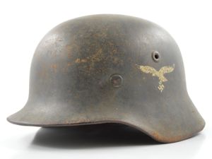 WWII German M40 Luftwaffe Helmet & Liner Set (NS68)
