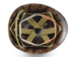 Early-WWII Inland M1 Helmet Liner (Transitional Suspension)