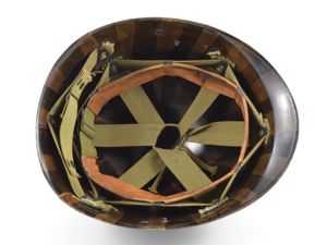 WWII Westinghouse Paratrooper M1-C Helmet Liner (Cut A-yokes)