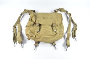WWII Paratrooper M1936 Musette Bag & Suspenders (1942)