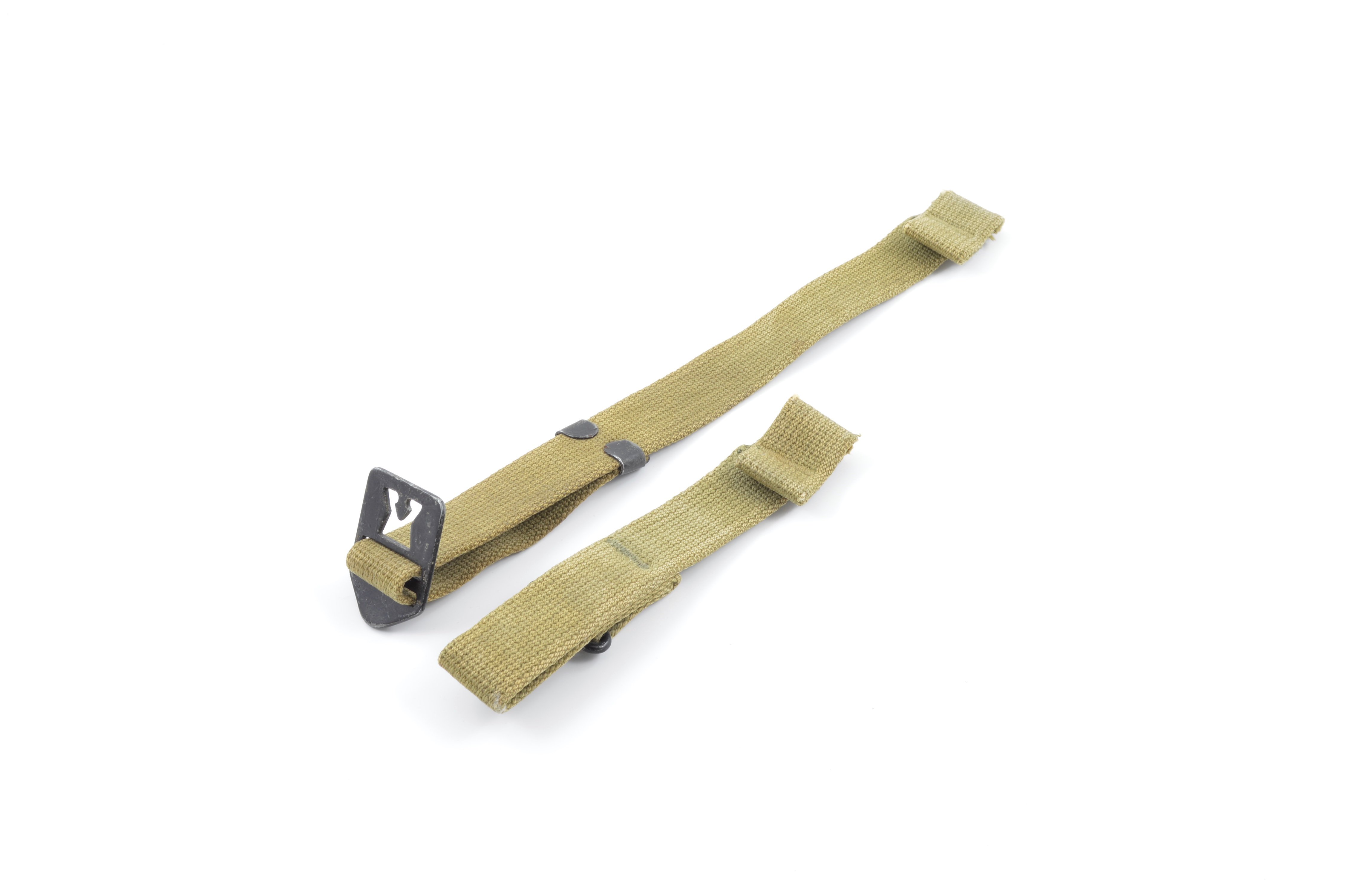 Mid-WWII Web Helmet Chinstraps OD#3 (Khaki) — image 3