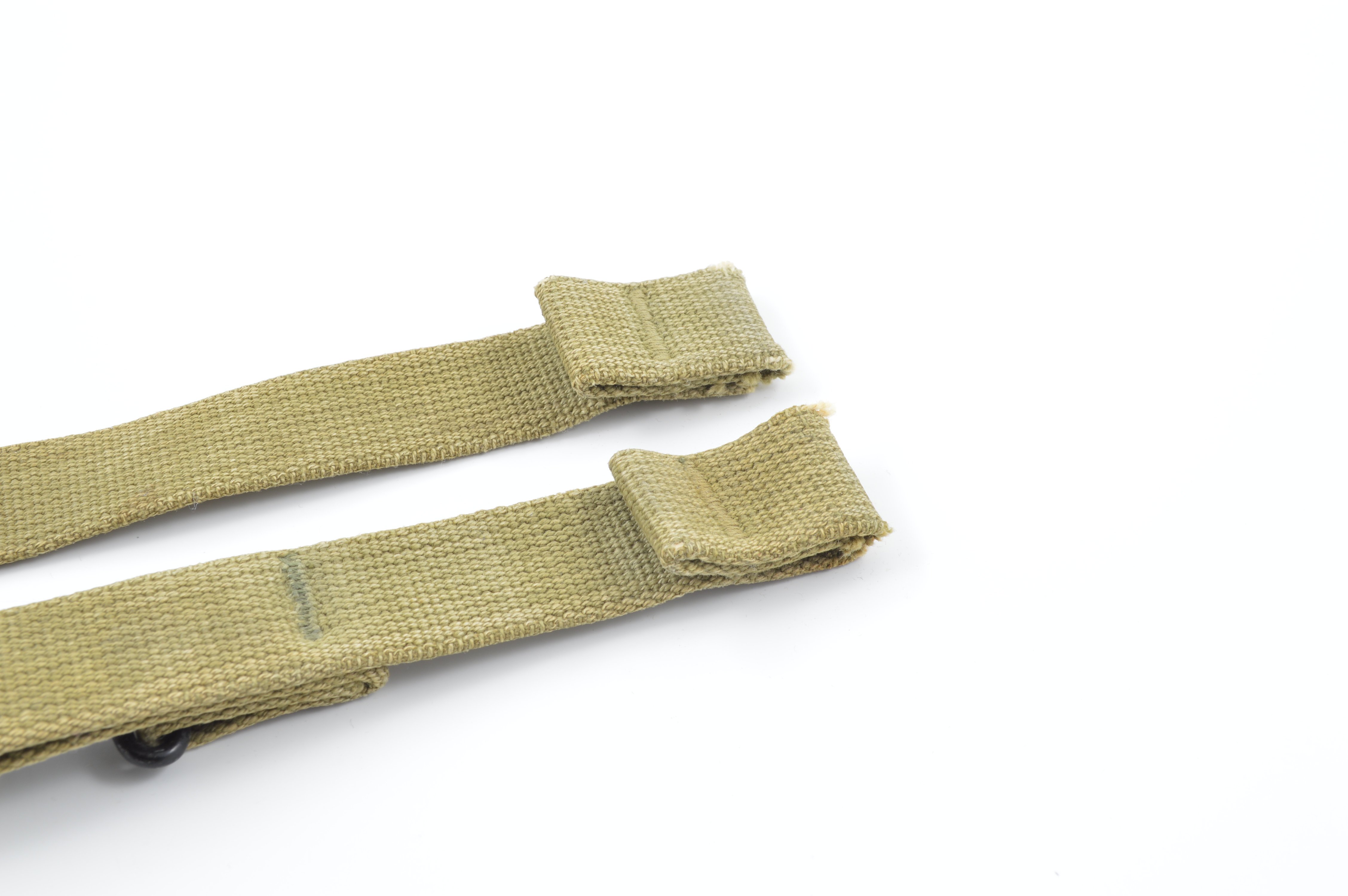 Mid-WWII Web Helmet Chinstraps OD#3 (Khaki) — image 5