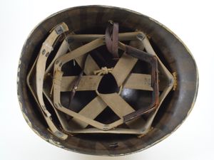 Early-WWII Westinghouse M1 Helmet Liner With Rayon Suspension