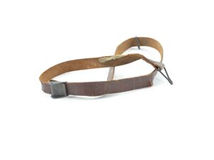 WWII Leather Liner Strap With Black Brass Buckle