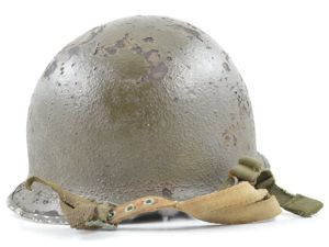 WWII M1-C Paratrooper Helmet & Rigger-Made Airborne Liner (ID'd Set)