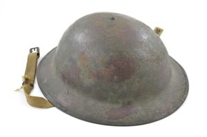 Camouflaged Pre-WWII Converted M1917A1 Helmet (WWI-Era Shell)