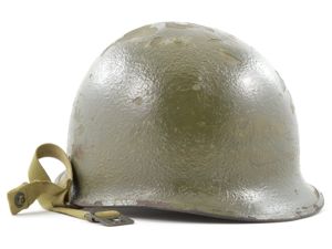 WWII M1-C Airborne Paratrooper Front Seam Helmet Shell (November 1944)