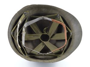 Early-WWII St. Clair Low Pressure M1 Helmet Liner (Transitional Suspension)