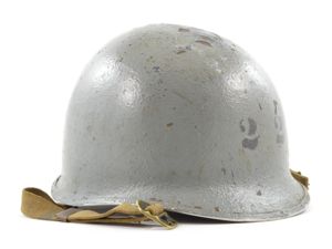 WWII Navy Painted Fixed Loop M1 Helmet & Westinghouse Liner …