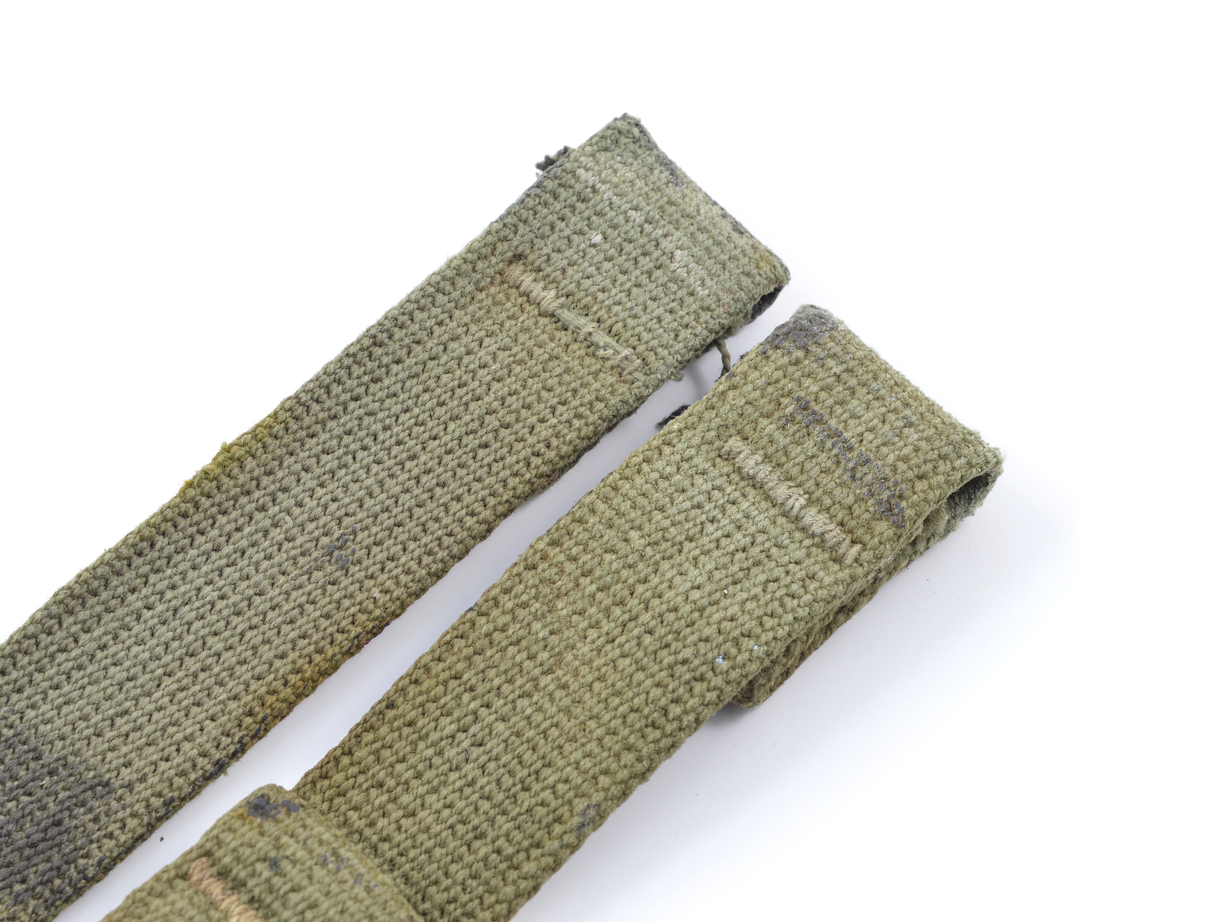 Late-WWII Web Helmet Chinstraps OD#7 (Green) — image 3