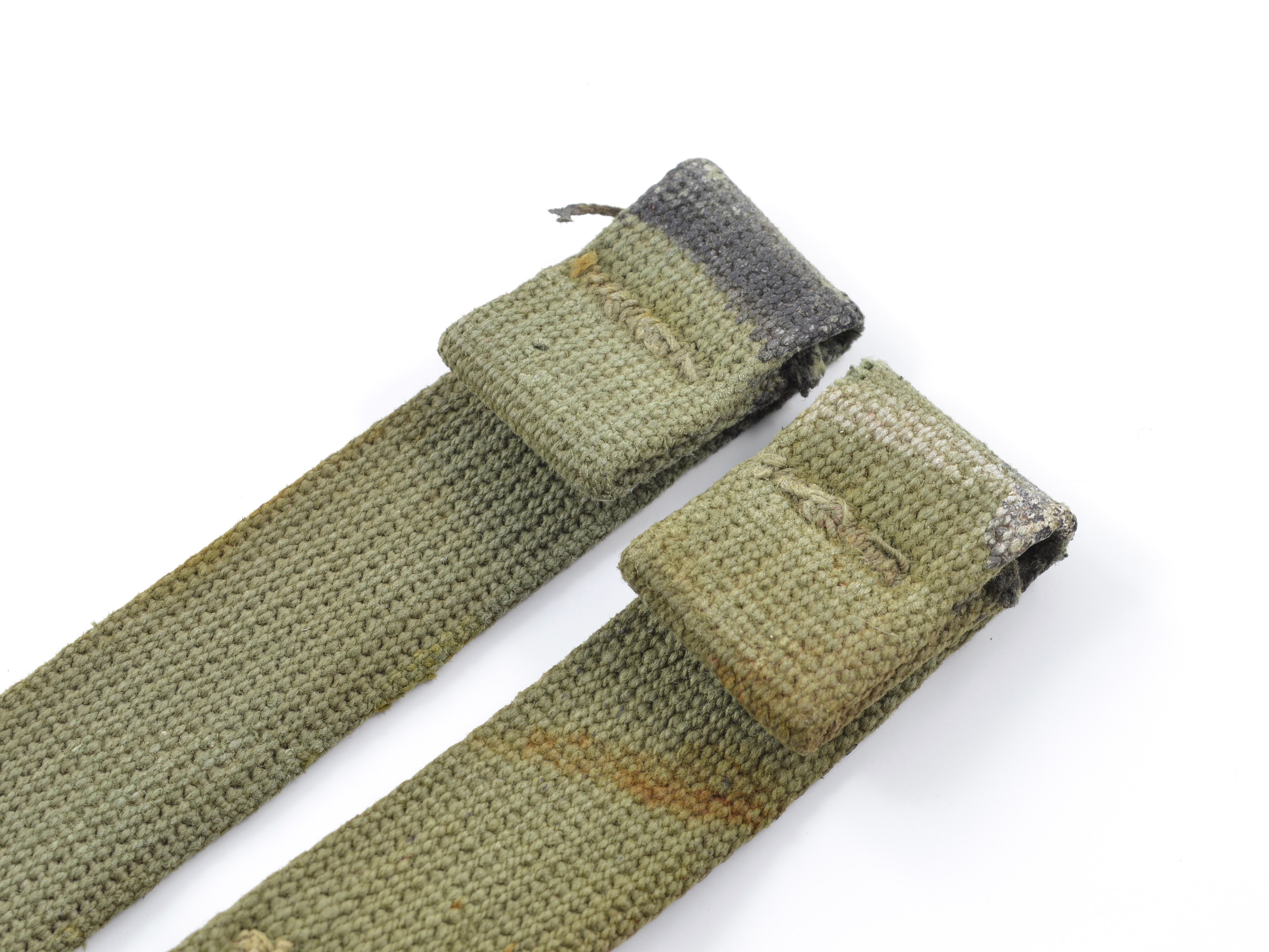 Late-WWII Web Helmet Chinstraps OD#7 (Green) — image 4