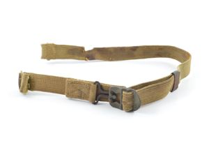 Early-WWII M1917A1 Web Helmet Chinstraps OD#3 (Khaki)