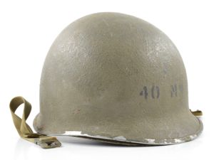WWII USCG Shore Party Fixed Loop Helmet & Inland/Firestone Liner …