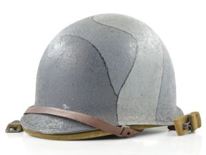 Early-WWII ID'd Navy Camo-Painted Fixed Loop M1 Helmet & General …