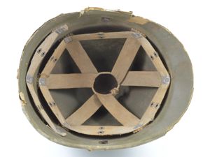 Early-WWII Hawley M1 Helmet Liner (Rayon Suspension)