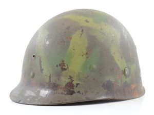 WWII Westinghouse M1 Helmet Liner (Factory-Applied Jungle Camouflage)