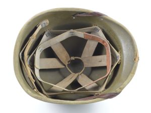Early-WWII Hawley M1 Helmet Liner With Rayon Suspension (Guadalcanal Marine)