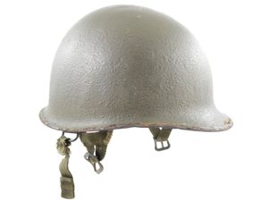 WWII M1-C Paratrooper Helmet & Westinghouse Airborne Liner (ID'd Set)
