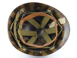 WWII Westinghouse Paratrooper M1-C Helmet Liner (Cut A-yokes)